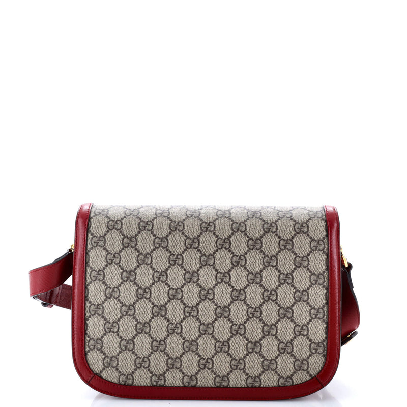 Gucci Horsebit Shoulder Bag Gg Coated