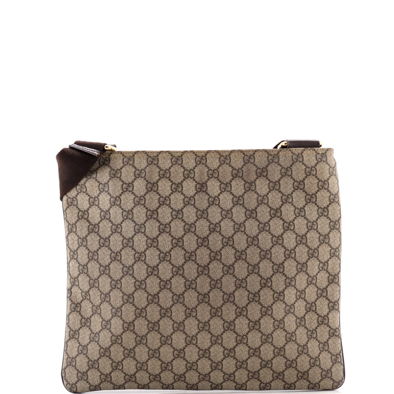 Gucci Zip Top Messenger Bag Gg Coated