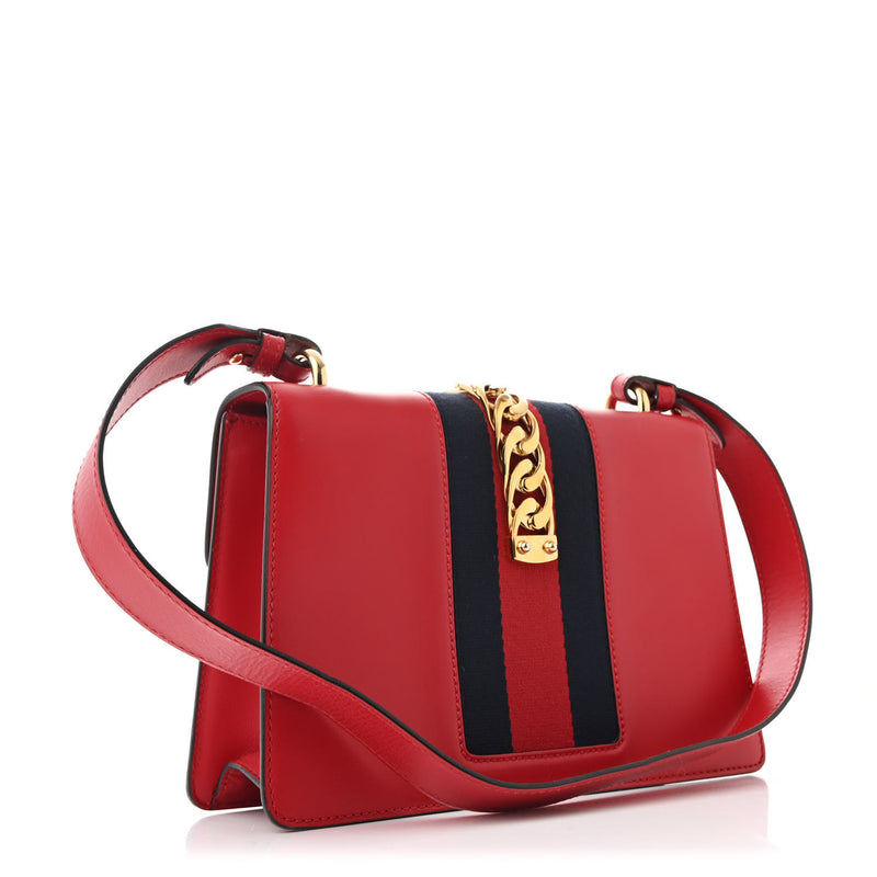 Gucci Calfskin Small Sylvie Shoulder Bag