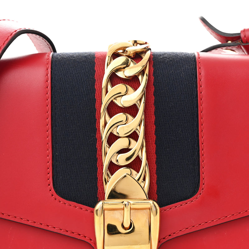 Gucci Calfskin Small Sylvie Shoulder Bag