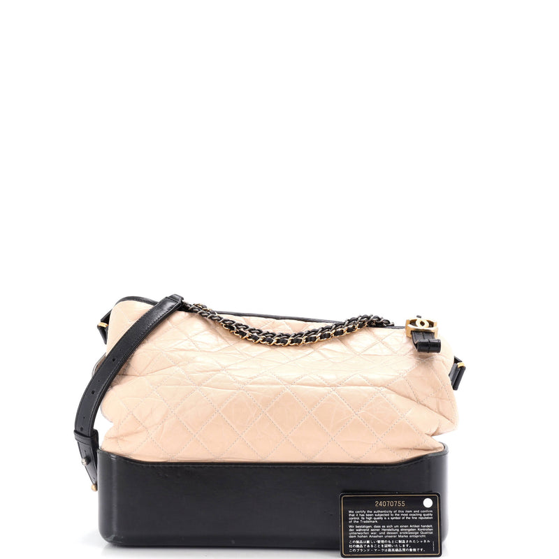 Chanel Gabrielle Hobo Quilted Aged