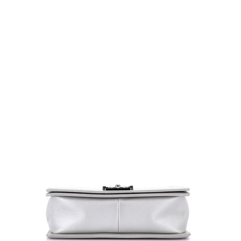 Chanel Boy Flap Bag Quilted Caviar Old