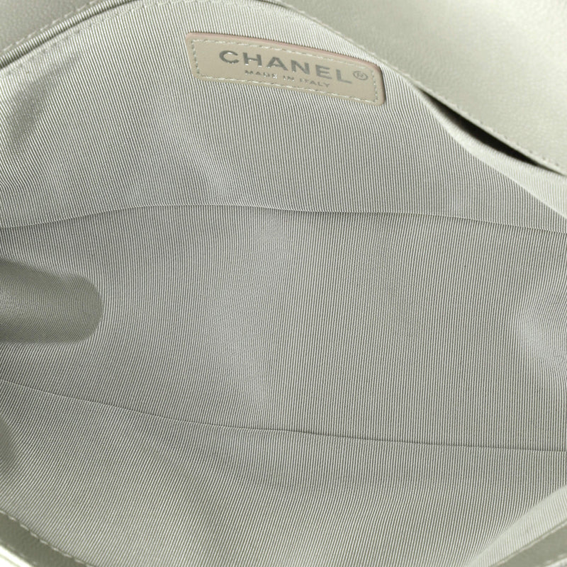 Chanel Boy Flap Bag Quilted Caviar Old