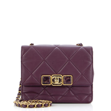 Chanel Resin Cc Flap Bag Quilted