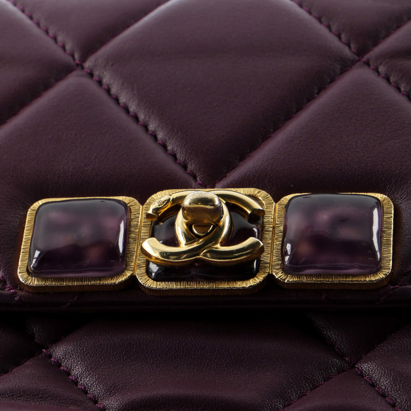 Chanel Resin Cc Flap Bag Quilted
