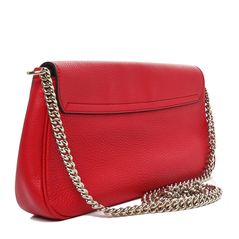 Gucci Pebbled Calfskin Medium Soho Flap