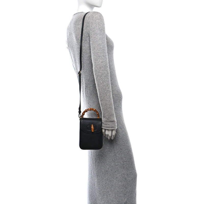 Gucci Calfskin Mini Bamboo Top Handle 3