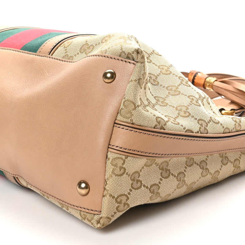 Gucci Web Medium Rania Top Handle Bag