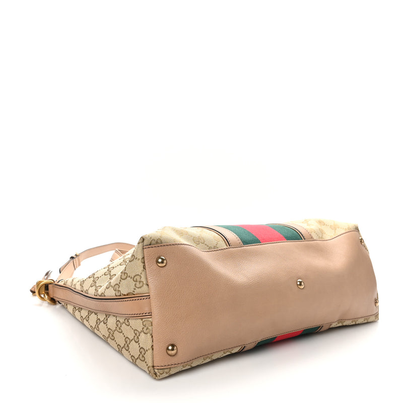 Gucci Web Medium Rania Top Handle Bag