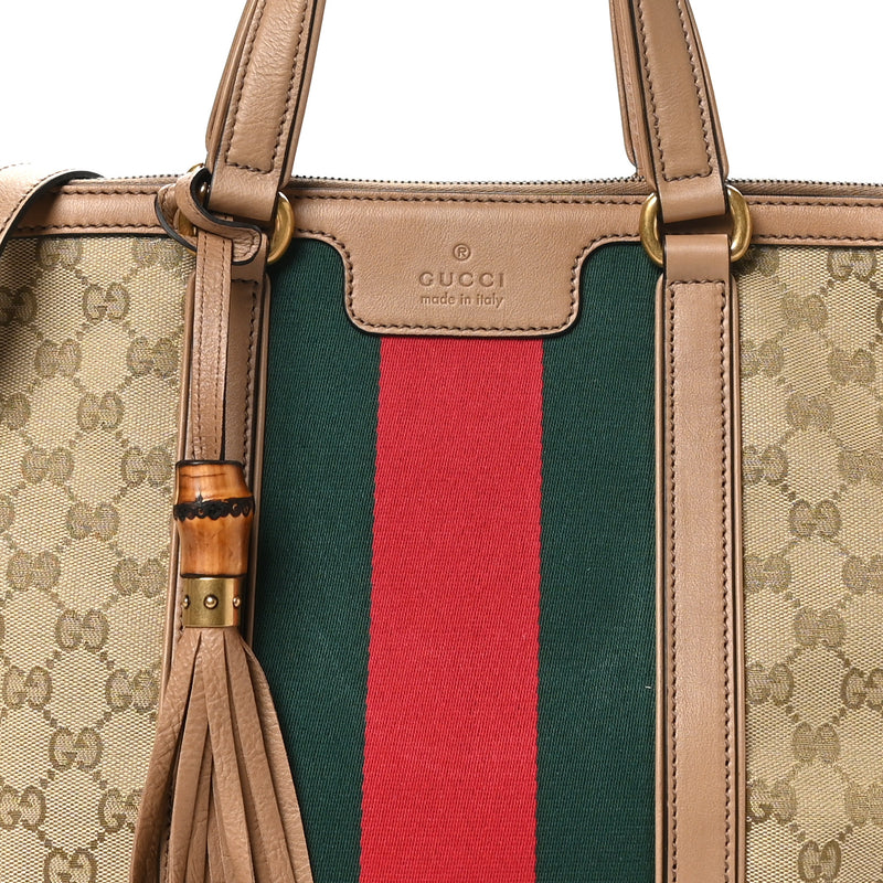 Gucci Web Medium Rania Top Handle Bag