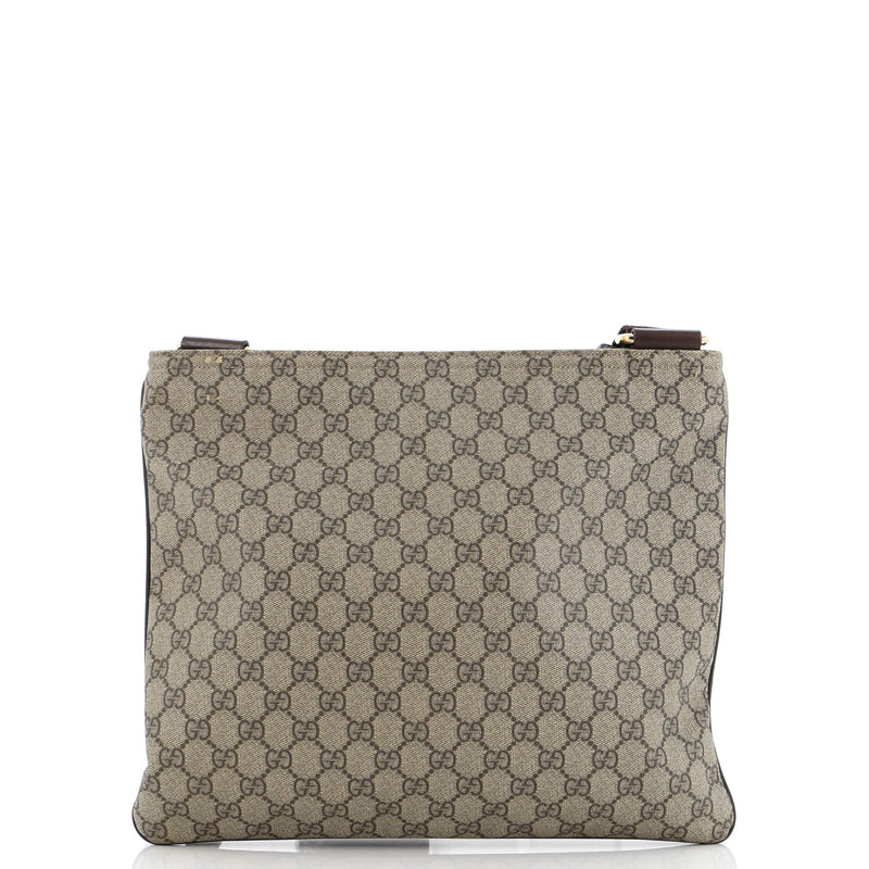 Gucci Zip Top Messenger Bag Gg Coated