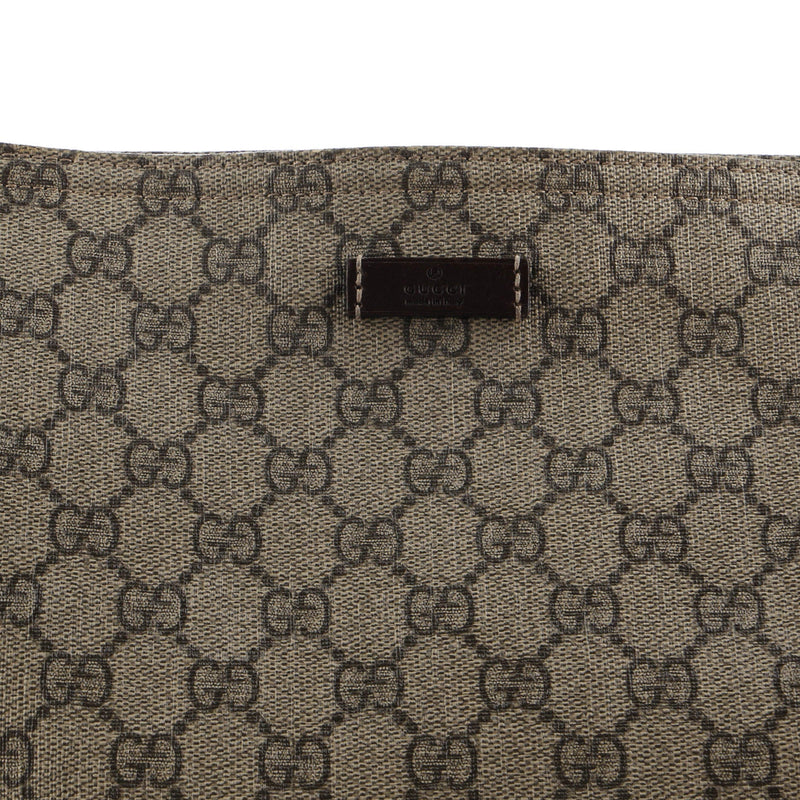 Gucci Zip Top Messenger Bag Gg Coated