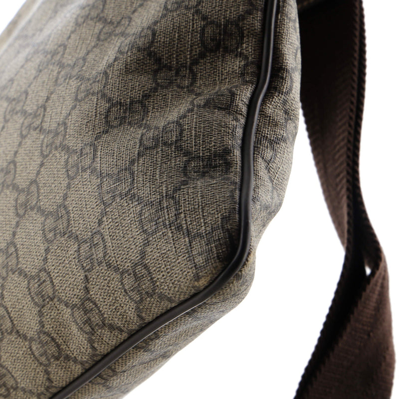 Gucci Zip Top Messenger Bag Gg Coated
