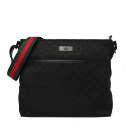 Gucci Web Medium Flat Messenger Bag