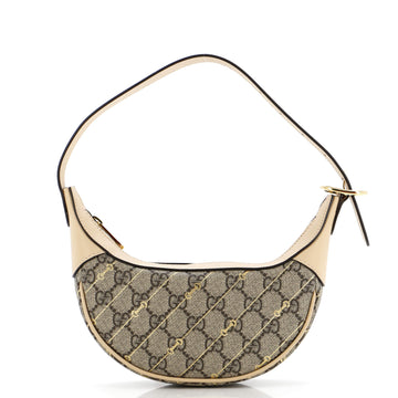 Gucci Ophidia Zip Hobo Print Gg Coated