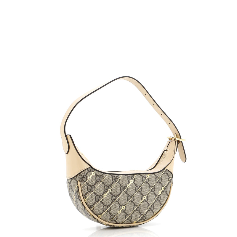Gucci Ophidia Zip Hobo Print Gg Coated
