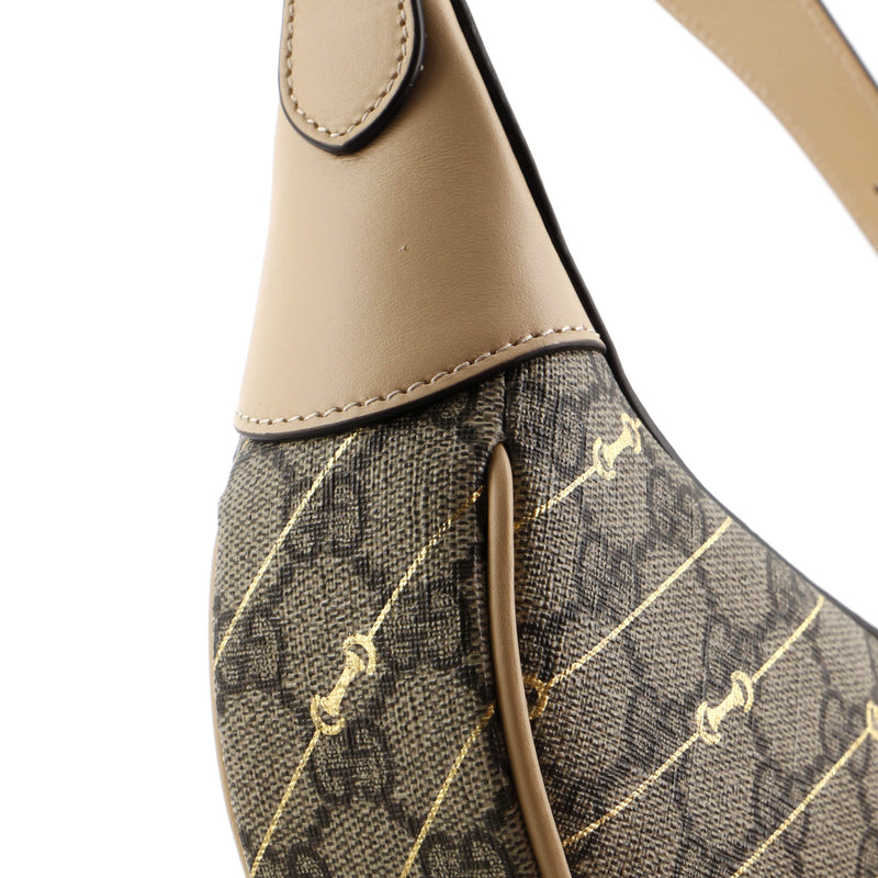 Gucci Ophidia Zip Hobo Print Gg Coated