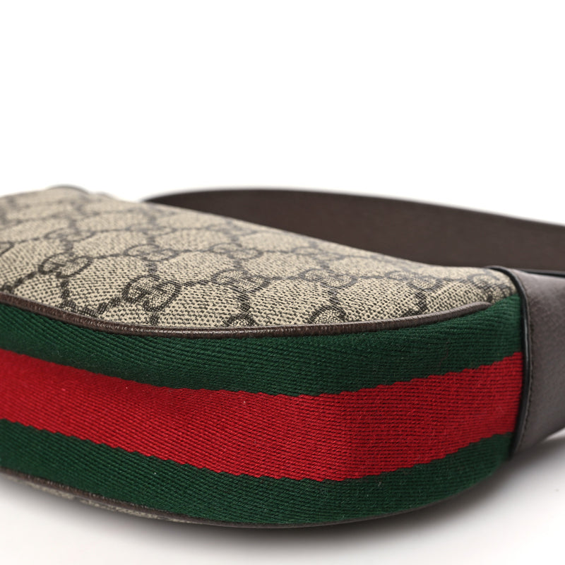 Gucci Gg Supreme Textured Calfskin Web