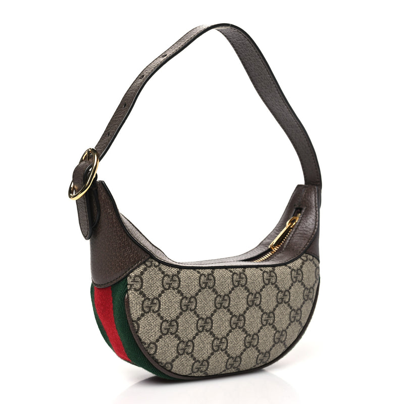 Gucci Gg Supreme Textured Calfskin Web