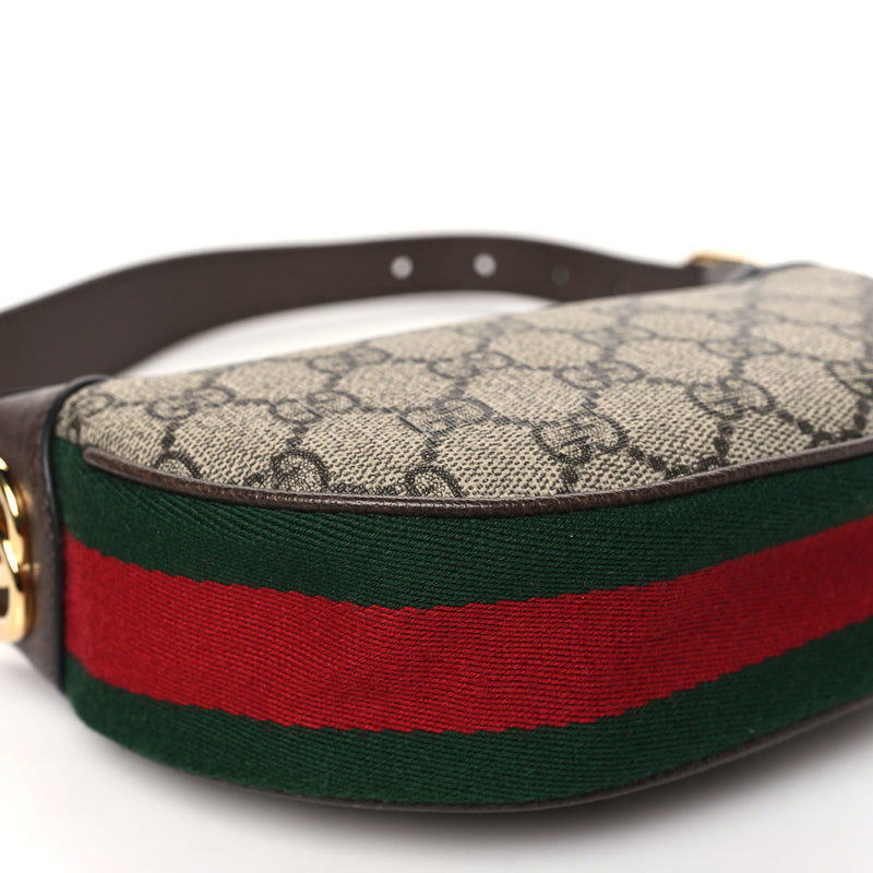 Gucci Gg Supreme Textured Calfskin Web