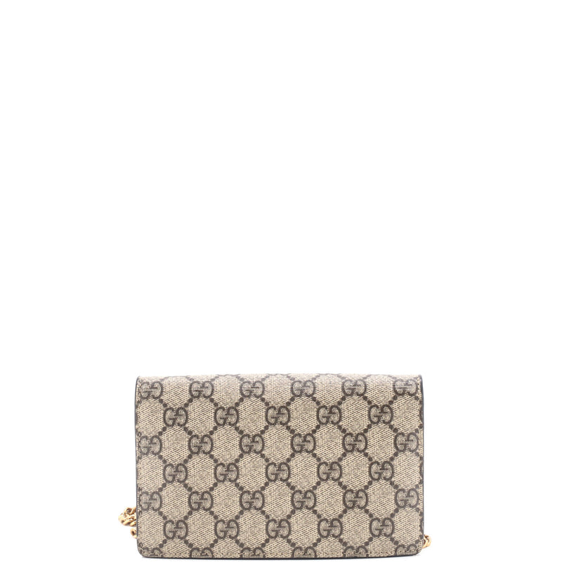 Gucci Cherries Wallet On Chain Gg Coated