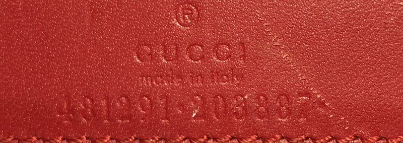 Gucci Cherries Wallet On Chain Gg Coated