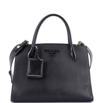 Prada Monochrome Tote Saffiano With City