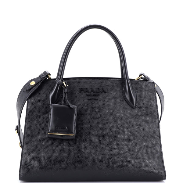 Prada Monochrome Tote Saffiano With City