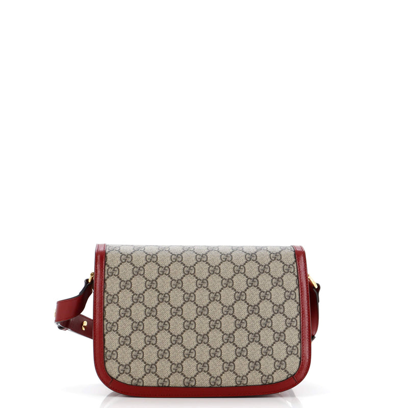 Gucci Horsebit Shoulder Bag Gg Coated