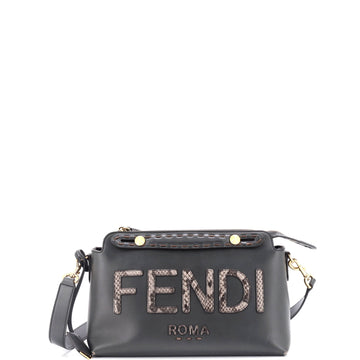 Fendi Logo By The Way Satchel Leather