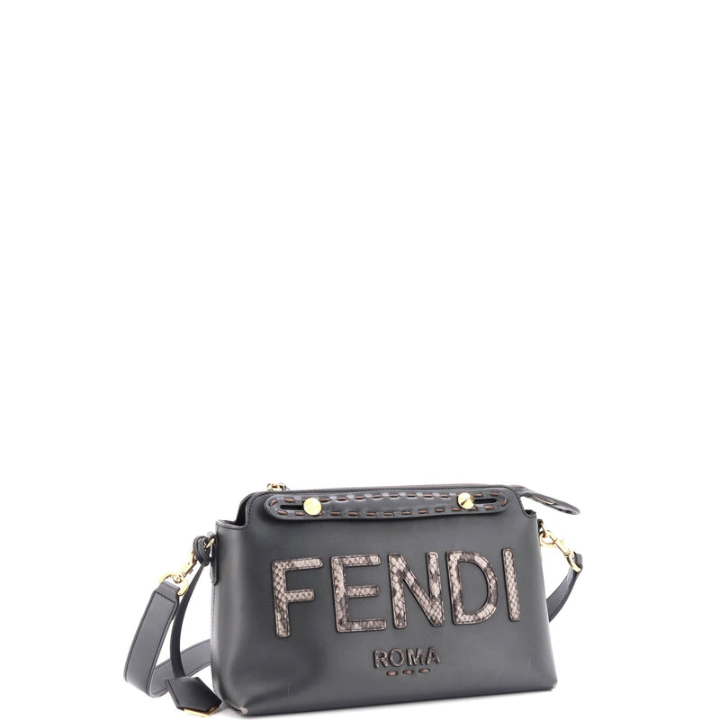 Fendi Logo By The Way Satchel Leather