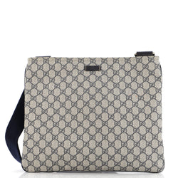 Gucci Zip Top Messenger Bag Gg Coated