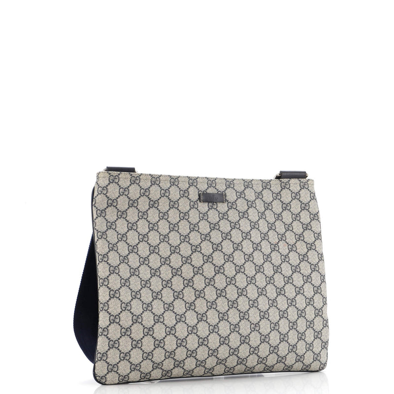 Gucci Zip Top Messenger Bag Gg Coated
