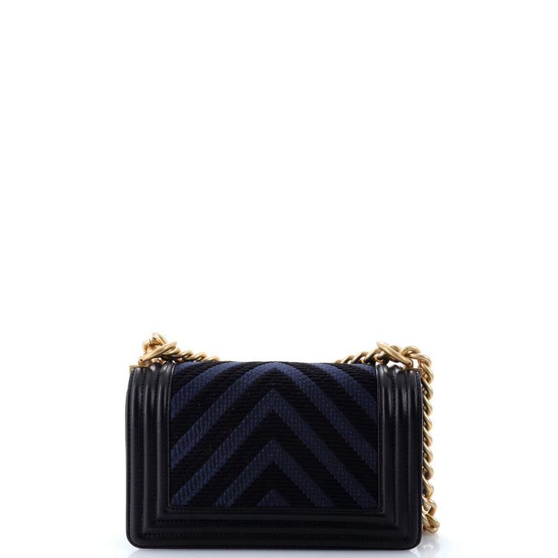Chanel Boy Flap Bag Braided Chevron
