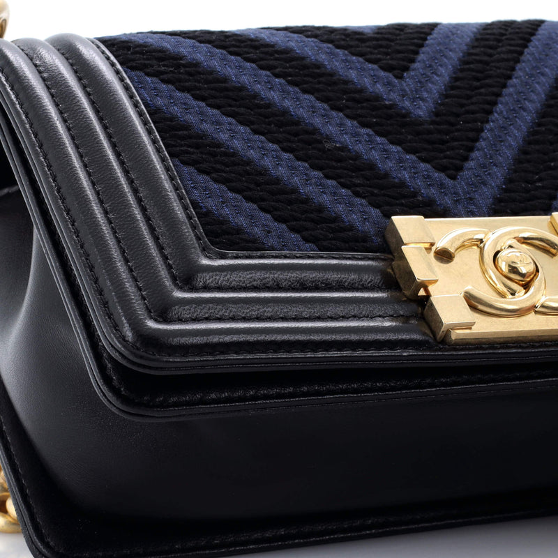 Chanel Boy Flap Bag Braided Chevron