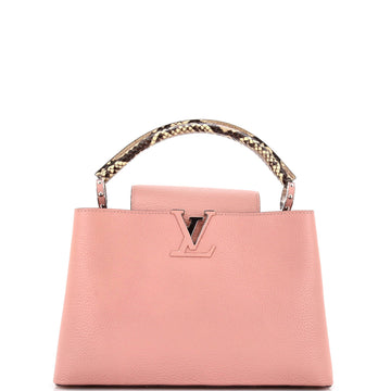Louis Vuitton Capucines Bag Leather With