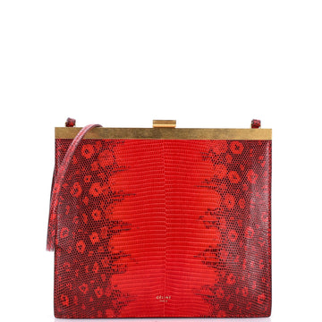 Celine Clasp Crossbody Bag Lizard Mini