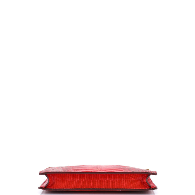 Celine Clasp Crossbody Bag Lizard Mini
