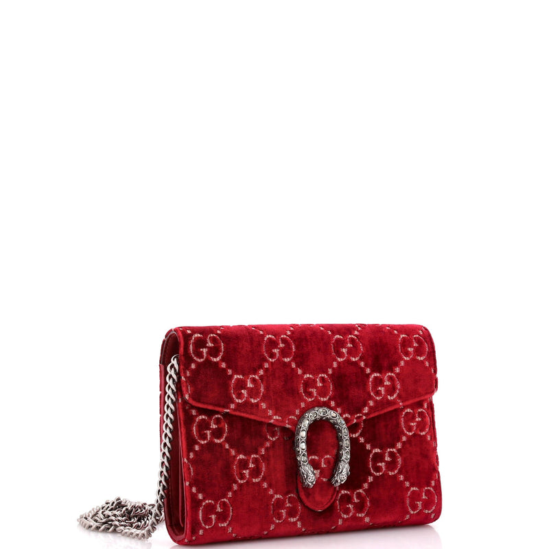 Gucci Dionysus Chain Wallet Gg Velvet