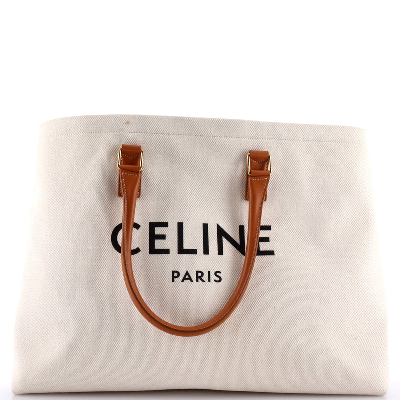 Celine Horizontal Cabas Tote Canvas With