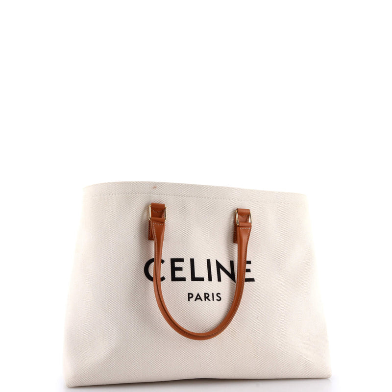 Celine Horizontal Cabas Tote Canvas With