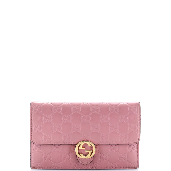 Icon Wallet On Chain Guccissima Leather