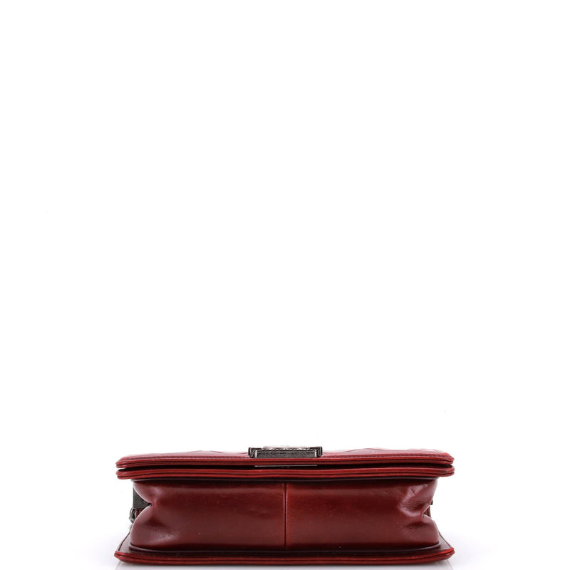 Chanel Boy Flap Bag Quilted Caviar Old