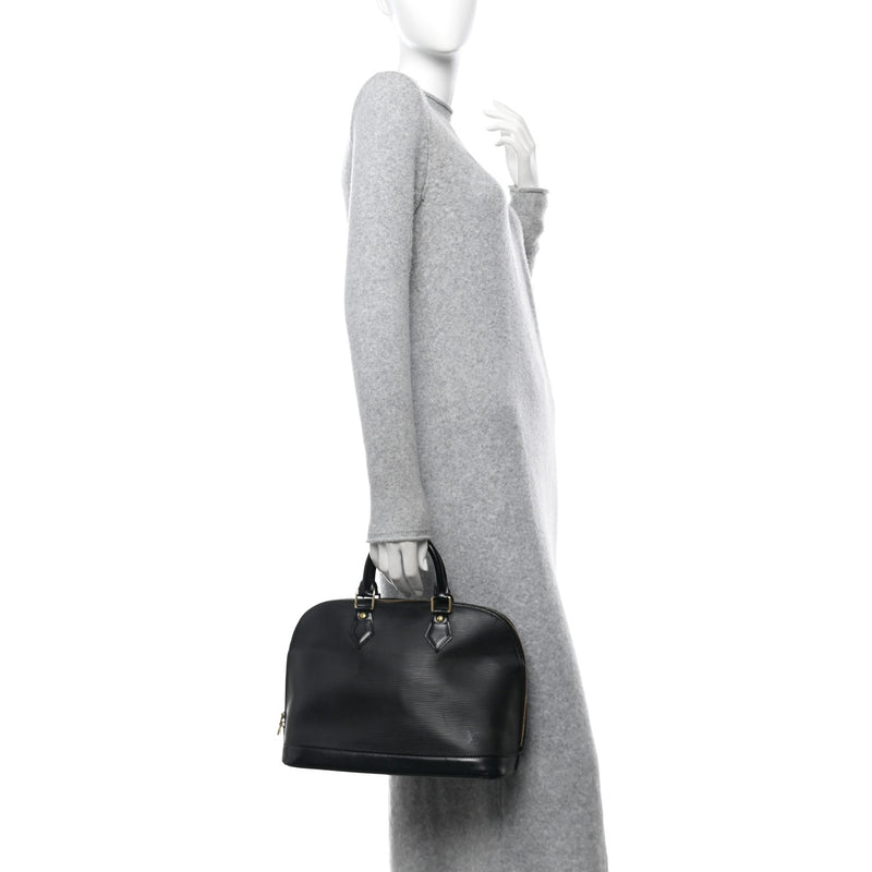 Louis Vuitton Epi Alma Pm Black