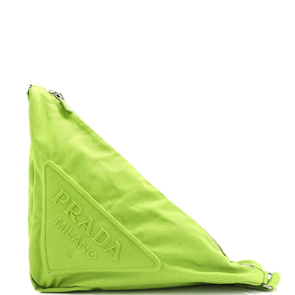 Prada Triangle Logo Zip Crossbody Bag