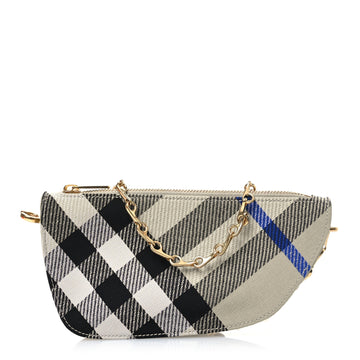 Burberry Jacquard Check Micro Shield Bag