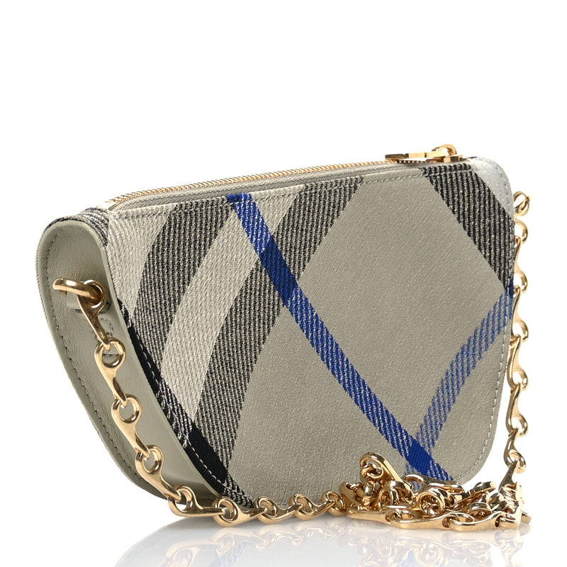 Burberry Jacquard Check Micro Shield Bag