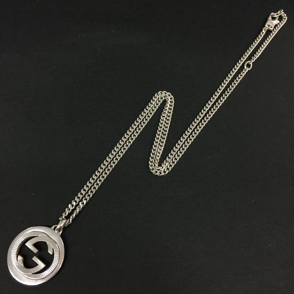 Gucci Interlocking G Silver Pendant