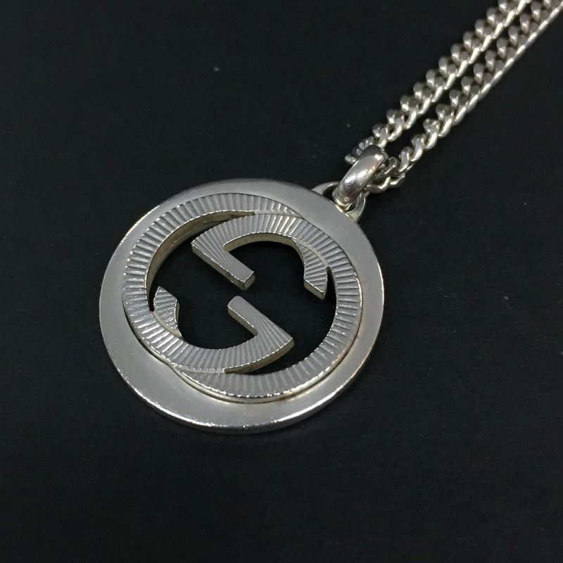 Gucci Interlocking G Silver Pendant