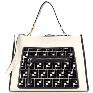 Fendi Runaway Bag Leather And Zucca